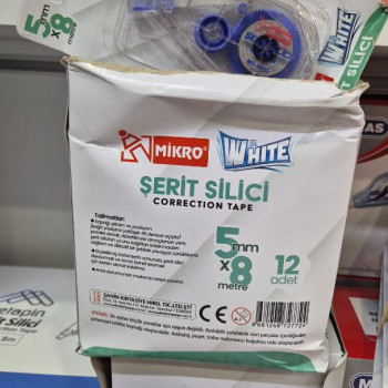MİKRO MS-6605-12 5MMx8MT ŞERİT SİLİCİ MİKRO MS-6605-12 5MMx8MT ŞERİT SİLİCİ