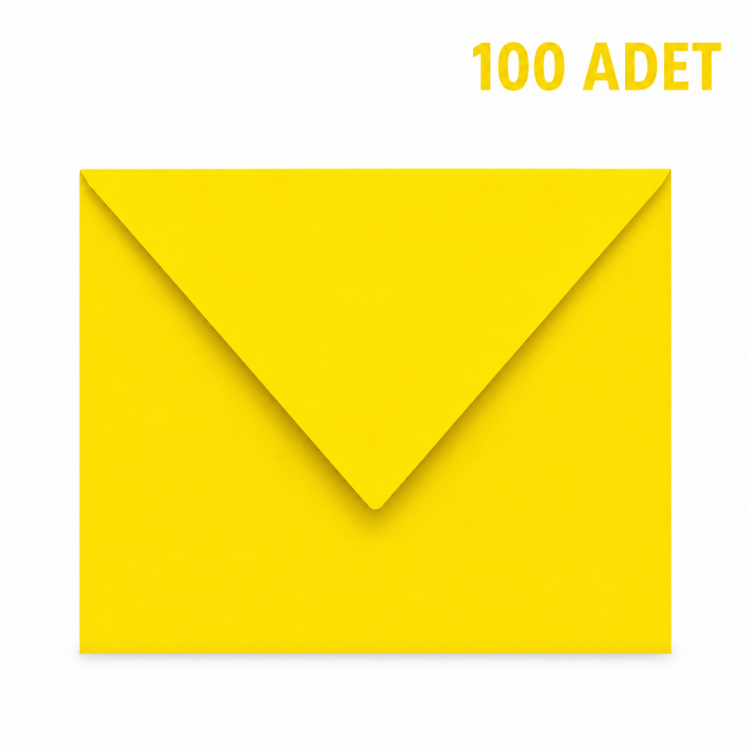 13X18 DAVETİYE ZARFI SARI 100'LÜ