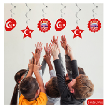 23 Nisan Kutlu Olsun Sarkıt Süs 6parça SW24 *23nisan 23 Nisan Kutlu Olsun Sarkıt Süs 6parça SW24 *23nisan