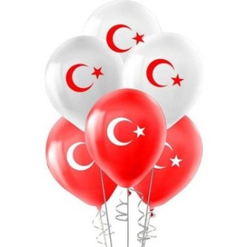 BALON BAYRAK AYYILDIZ KIRMIZI-BEYAZ (POŞET-10) *23nisan BALON BAYRAK AYYILDIZ KIRMIZI-BEYAZ (POŞET-10) *23nisan