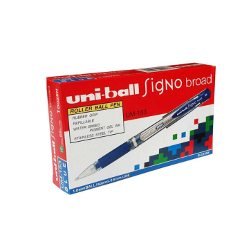 Uniball Signo Broad UM153 İMZA KALEMİ 1.0mm (BOX12) MAVİ