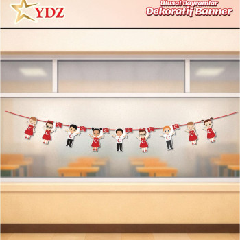 DEKORATİF BANNER ULUSAL BAYRAMLAR *23nisan /KEY