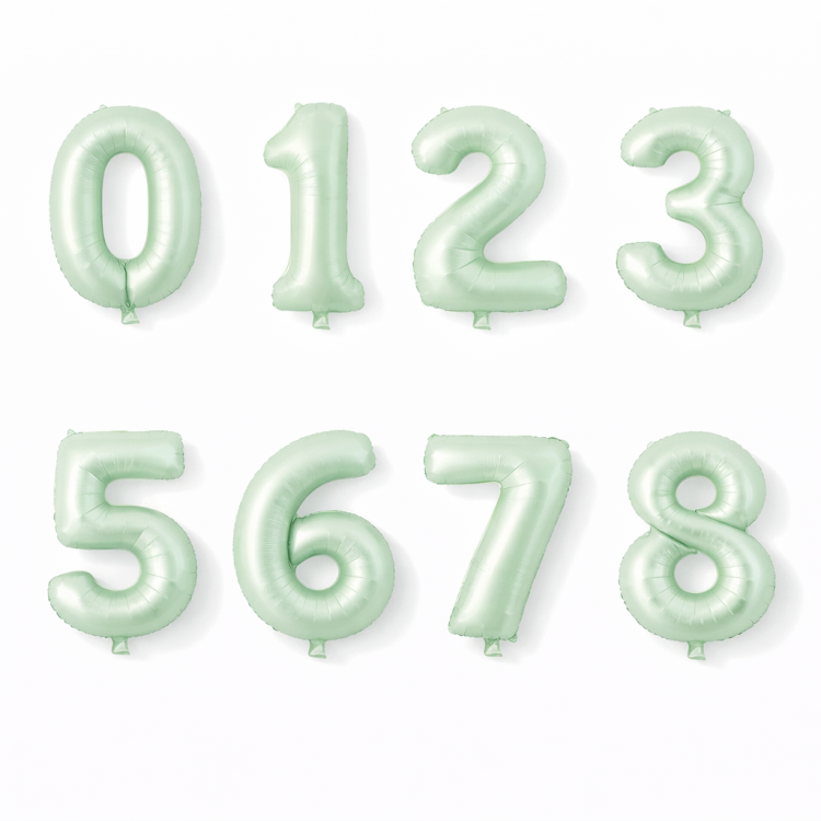 RAKAM 34 İNC RETRO MAVİ RENK FOLYO BALON 76 CM (10LUSET)