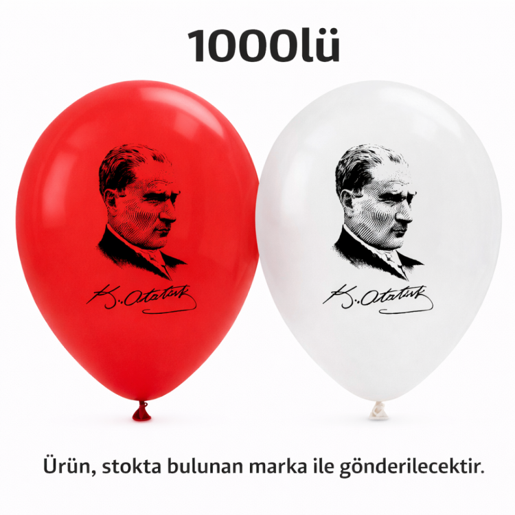 Balon Ata, Atatürk 12inc (POŞET1000) *23NİSAN *K