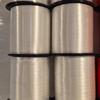 Rafya Şerit 8mm Parlak -Beyaz- -KOLİ ALIMLARDA- *23nisan