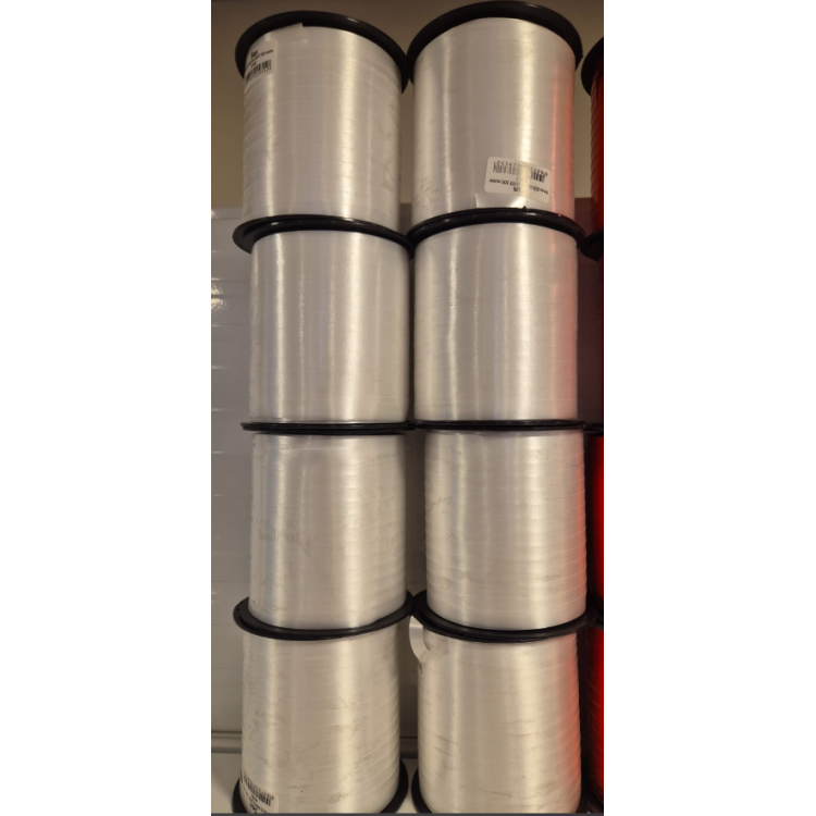 Rafya Şerit 8mm Parlak -Beyaz- -KOLİ ALIMLARDA- *23nisan