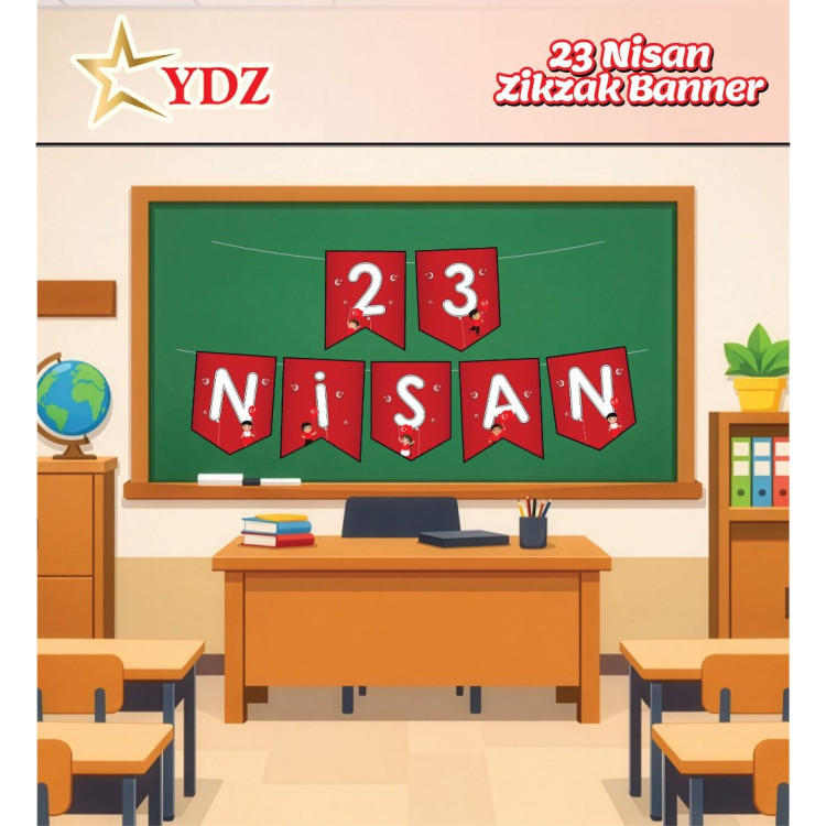 ZİKZAK BANNER 23 NİSAN BAYRAMI