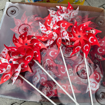 RÜZGAR GÜLÜ 8 KANAT BAYRAK-AYYILDIZ 125Lİ 
