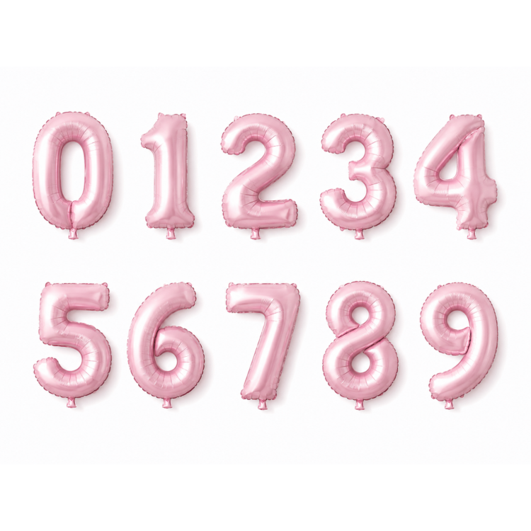 RAKAM 34 İNC PEMBE RENK BALON 76 CM (10LUSET)
