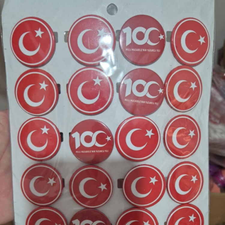 BAYRAK AYYILDIZ 100YIL ROZET 20Lİ *23nisan