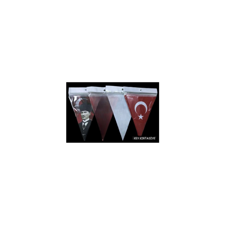 Üçgen Kağıt Flama BAYRAK - ATA (100SET KARIŞIK) *23nisan Üçgen Kağıt Flama BAYRAK - ATA (100SET KARIŞIK) *23nisan