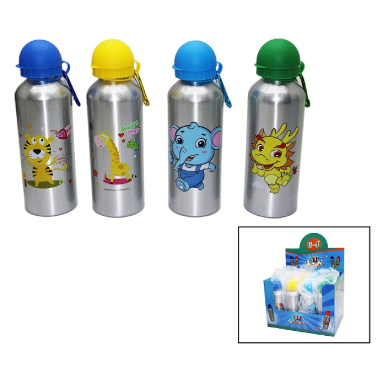 U4-1037 ( ERKEK ) ( METAL-ALÜMİNYUM ) SULUK MATARA 500ML 12Lİ