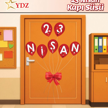 KAPI SÜSÜ 23 NİSAN YAZI