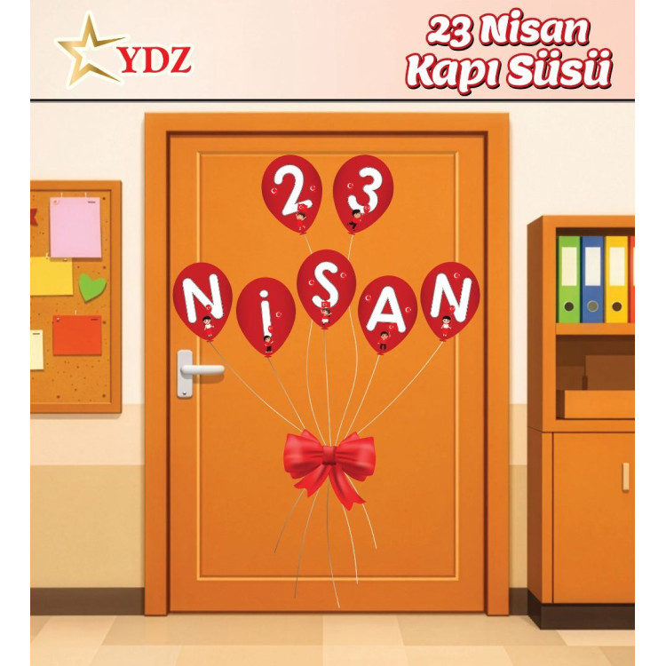 KAPI SÜSÜ 23 NİSAN YAZI