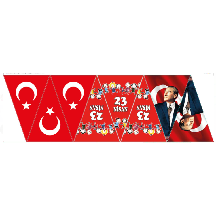 Üçgen Kağıt Flama 23 NİSAN - BAYRAK - ATA (100SET KARIŞIK) *23nisan Üçgen Kağıt Flama 23 NİSAN - BAYRAK - ATA (100SET KARIŞIK) *23nisan