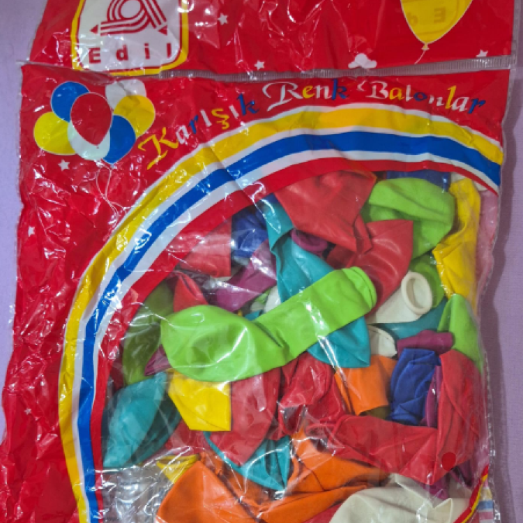 BALON 100'LÜ KARIŞIK RENKLER
