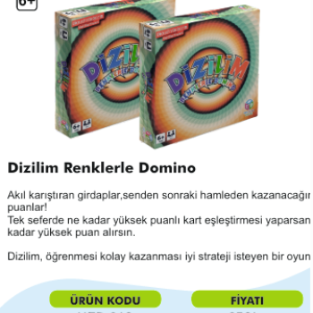 DİZİLİM RENKLERLE DOMİNO DİZİLİM RENKLERLE DOMİNO