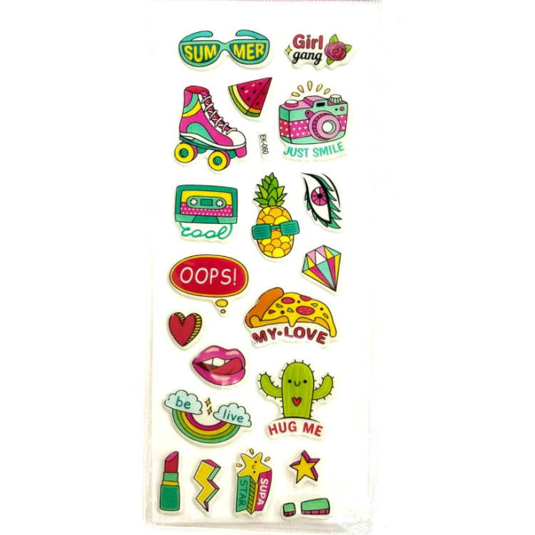 EK-060 KÜÇÜK STİCKER 2Lİ SUMMER
