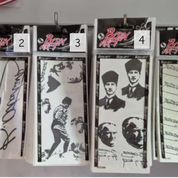 DÖGME STİCKER ATATÜRK İMZALI