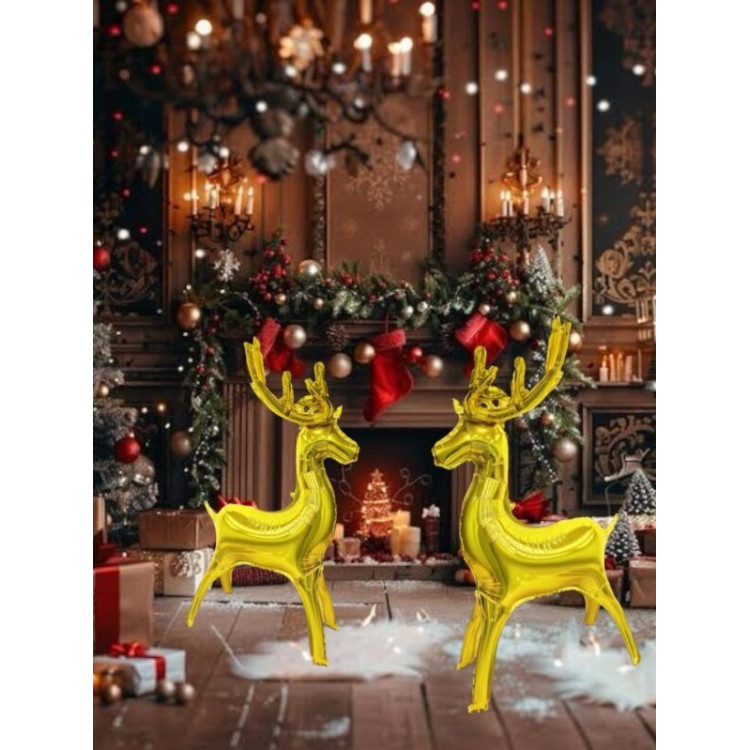 Küçük Gold Ayaklı Geyik Folyo Balon 4752 82X50CM