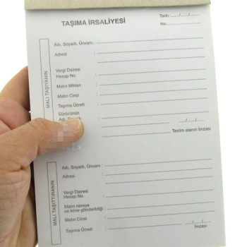 ULAŞ TAŞIMA İRSALİYESİ  2/50 3 NÜSHA OTOCOPİLİ 12Lİ