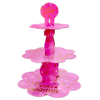 İYİKİ DOĞDUN PEMBE KEK STANDI İYİKİ DOĞDUN PEMBE KEK STANDI