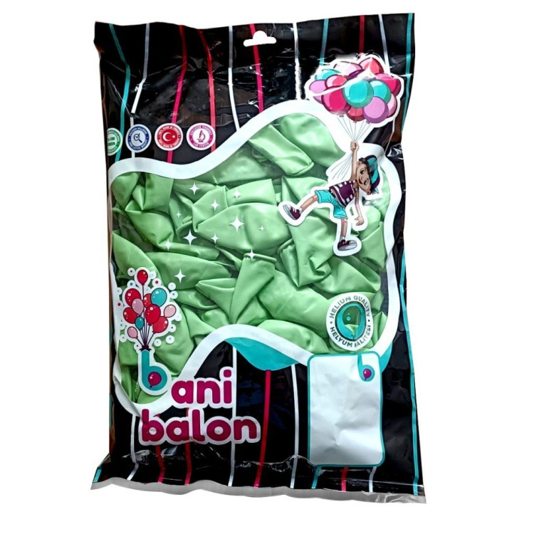 12 BANİ PASTEL BALON YEŞİL 100 LÜ 12 BANİ PASTEL BALON YEŞİL 100 LÜ