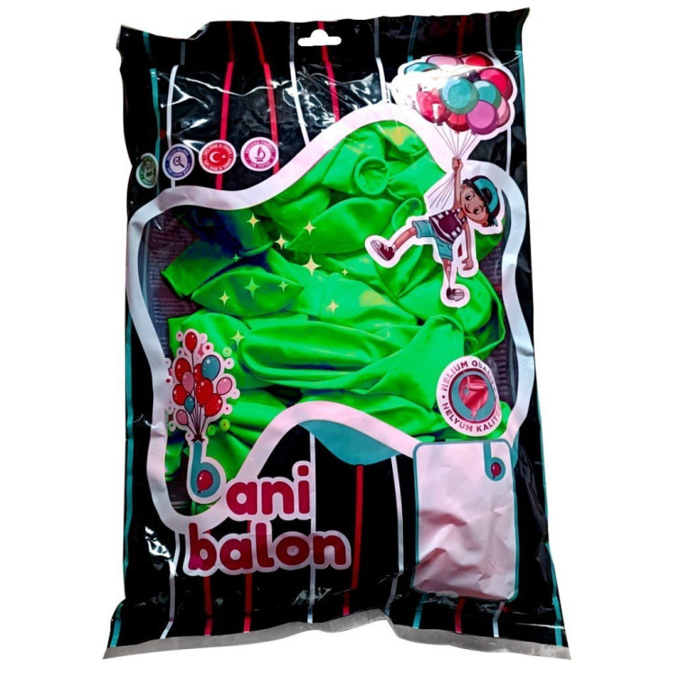 12 BANİ PASTEL BALON KOYU YEŞİL 100 LÜ 12 BANİ PASTEL BALON KOYU YEŞİL 100 LÜ