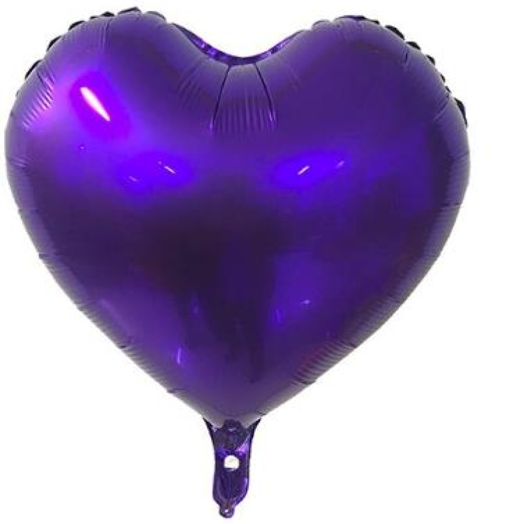 34 İNC KALP MOR FOLYO BALON 100 CM