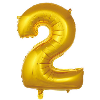 2- RAKAM 40 İNC GOLD RENK BALON 100 CM 2- RAKAM 40 İNC GOLD RENK BALON 100 CM