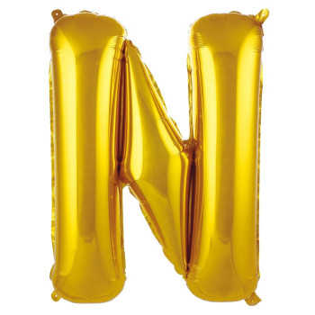 N- HARF 40 İNC GOLD RENK BALON 100 CM N- HARF 40 İNC GOLD RENK BALON 100 CM