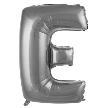 E- HARF 40 İNC GÜMÜŞ RENK BALON 100 CM E- HARF 40 İNC GÜMÜŞ RENK BALON 100 CM