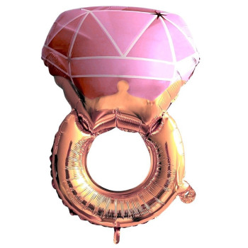 TEK TAŞ YÜZÜK PEMBE FOLYO BALON 46*72 TEK TAŞ YÜZÜK PEMBE FOLYO BALON 46*72