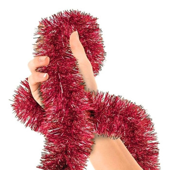 2 MT METALİZE KIRMIZI SİM SÜS 6,5cm 2 MT METALİZE KIRMIZI SİM SÜS 6,5cm