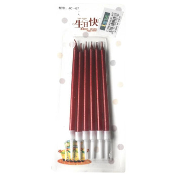 6 LI İNCE UZUN KIRMIZI MUM 13CM 6 LI İNCE UZUN KIRMIZI MUM 13CM