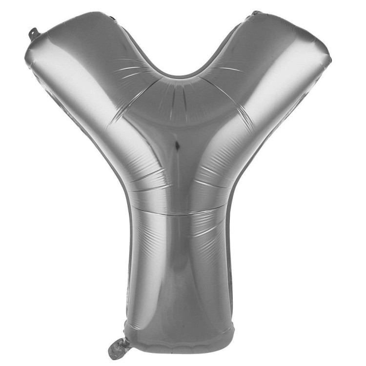 Y- HARF 40 İNC GÜMÜŞ RENK BALON 100 CM Y- HARF 40 İNC GÜMÜŞ RENK BALON 100 CM