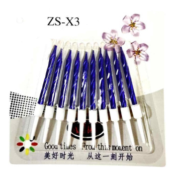 10 LU BURGULU MAVİ MUM 7.5CM PK:14 KL:420 10 LU BURGULU MAVİ MUM 7.5CM PK:14 KL:420