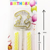 MİKA ŞEFFAF 2 RAKAM GOLD MUM 12CM MİKA ŞEFFAF 2 RAKAM GOLD MUM 12CM