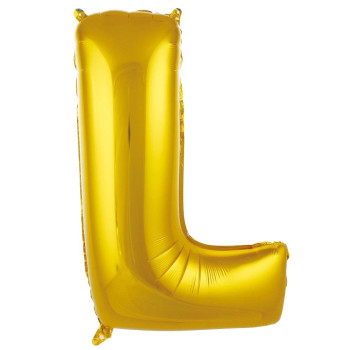 L- HARF 40 İNC GOLD RENK BALON 100 CM L- HARF 40 İNC GOLD RENK BALON 100 CM