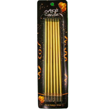 6 LI İNCE GOLD MUM 20CM 6 LI İNCE GOLD MUM 20CM