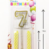 MİKA ŞEFFAF 7 RAKAM GOLD MUM 12CM MİKA ŞEFFAF 7 RAKAM GOLD MUM 12CM