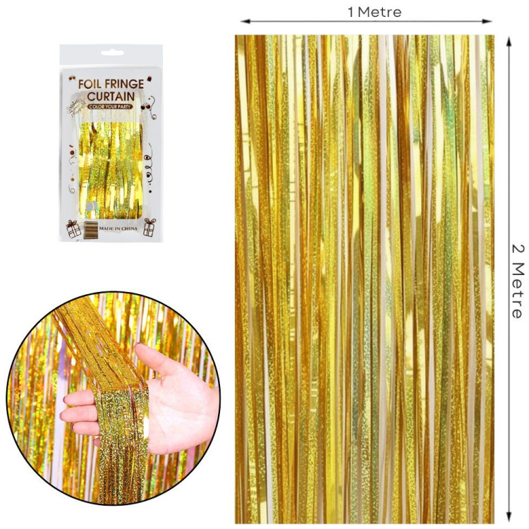 İTHAL METALİZE HOLOGRAM GOLD ARKA PLAN PERDESİ