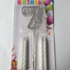 MİKA ŞEFFAF 7 RAKAM GÜMÜŞ MUM 12CM MİKA ŞEFFAF 7 RAKAM GÜMÜŞ MUM 12CM