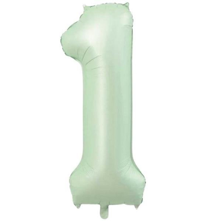 1- RAKAM 34 İNC RETRO YEŞİL RENK BALON 76 CM