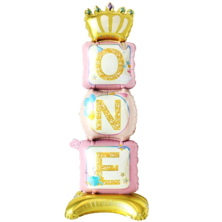 AYAKLI ONE PEMBE FOLYO BALON