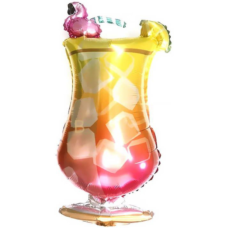 FLAMİNGO KOKTEYL BARDAK FOLYO BALON