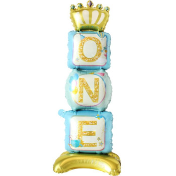 AYAKLI ONE MAVİ FOLYO BALON 34*108 AYAKLI ONE MAVİ FOLYO BALON 34*108