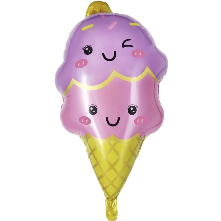 KÜLAH DONDURMA PEMBE FOLYO BALON