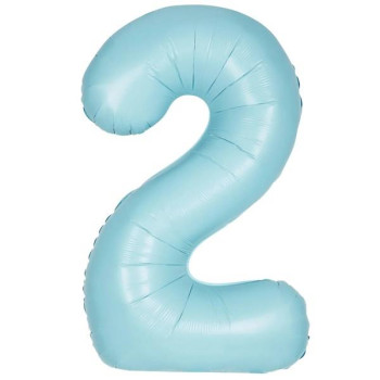 2- RAKAM 16 İNC RETRO MAVİ RENK BALON 36 CM 2- RAKAM 16 İNC RETRO MAVİ RENK BALON 36 CM