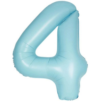 4- RAKAM 16 İNC RETRO MAVİ RENK BALON 36 CM 4- RAKAM 16 İNC RETRO MAVİ RENK BALON 36 CM